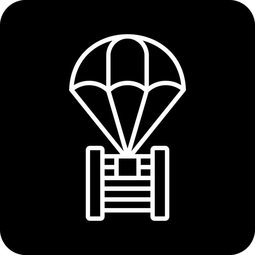 parachute vector pictogram