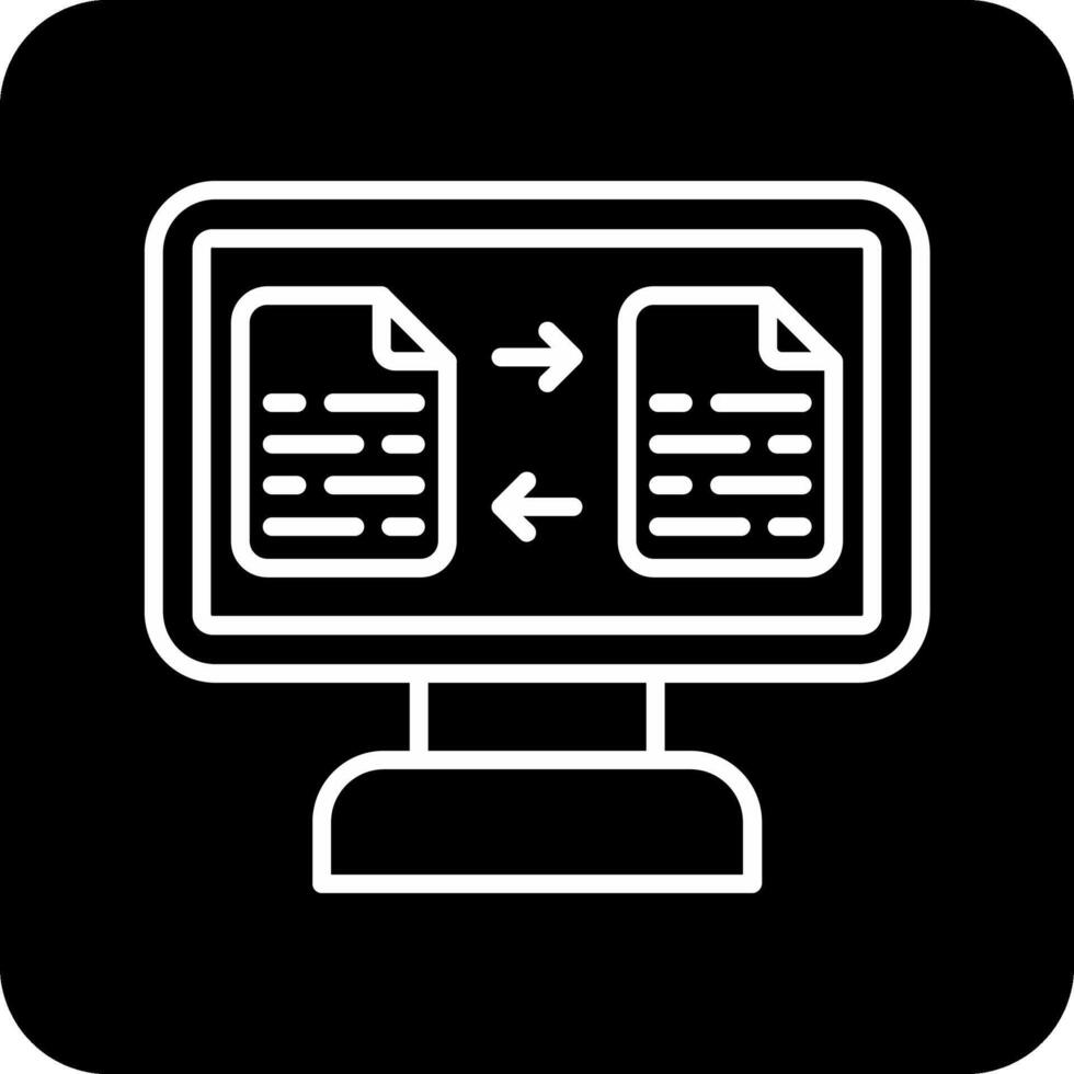 het dossier overdracht vector icoon