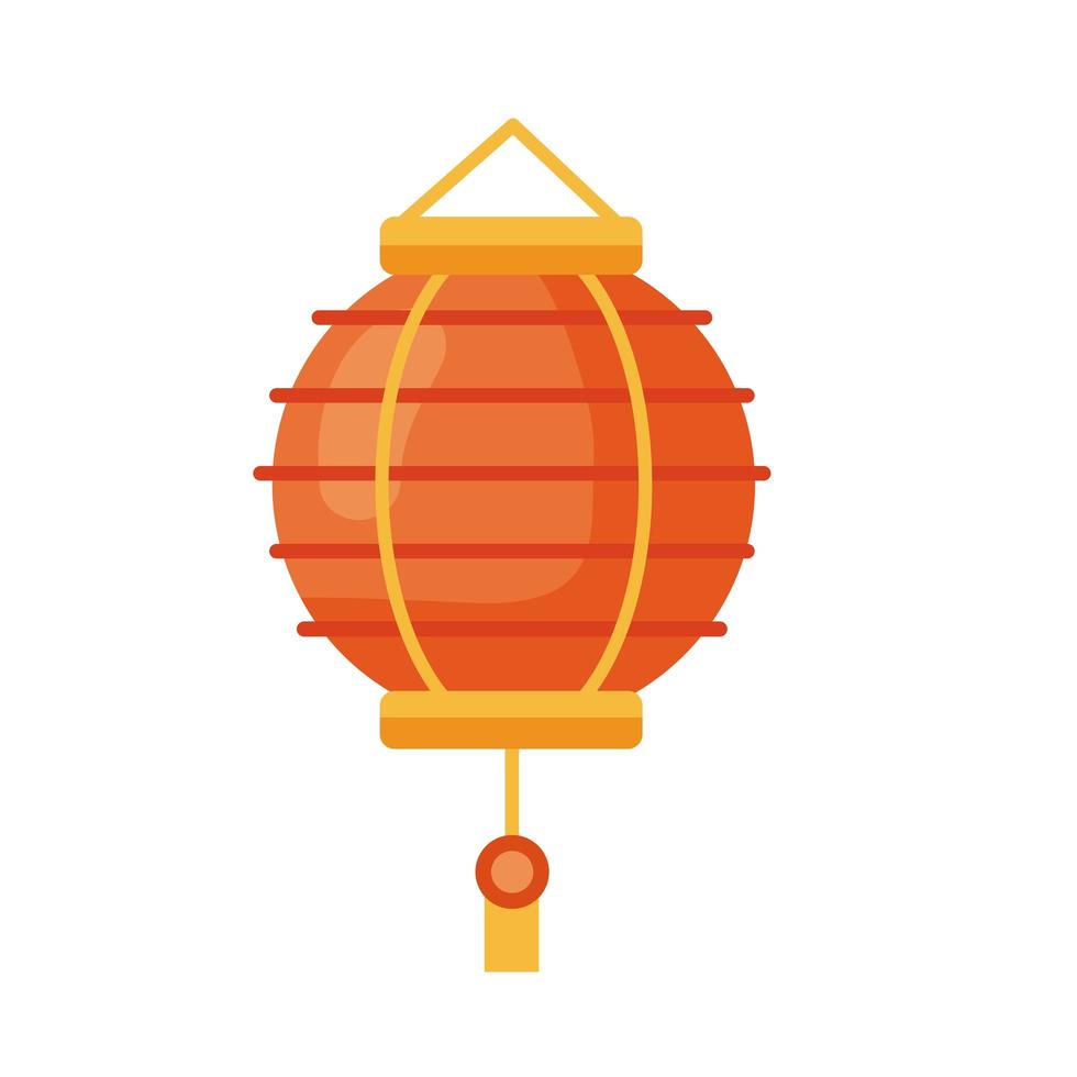 chinese lamp oranje vector