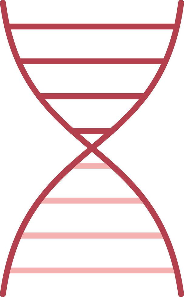 dna solide twee kleur icoon vector