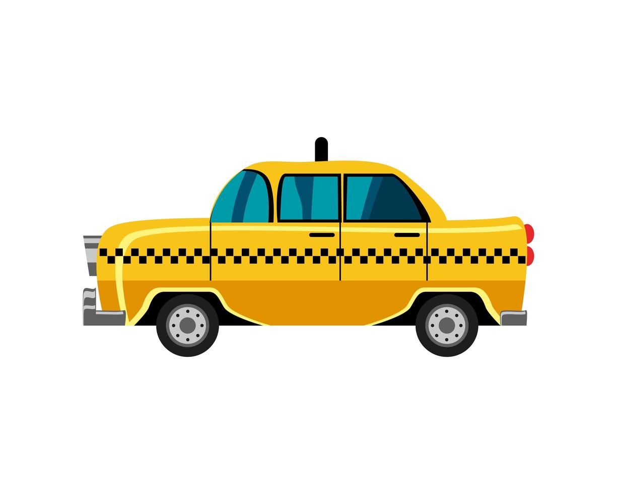 vintage taxi vervoer vector