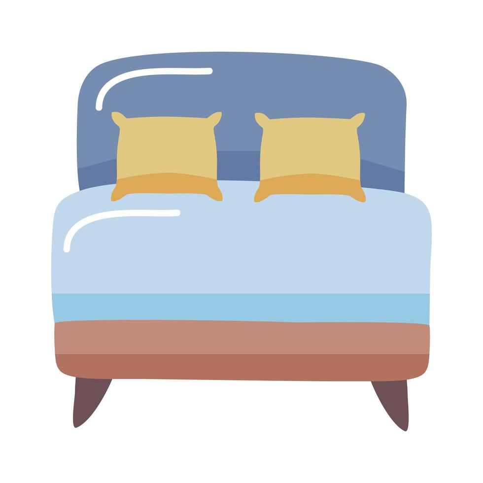 thuis bed icoon vector