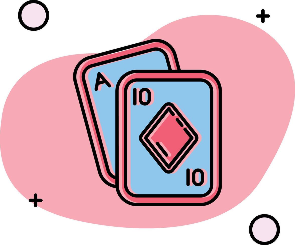 poker uitgegleden icoon vector