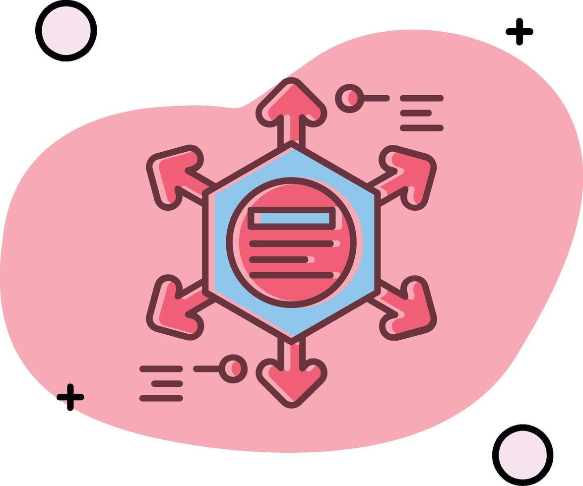 diagram uitgegleden icoon vector