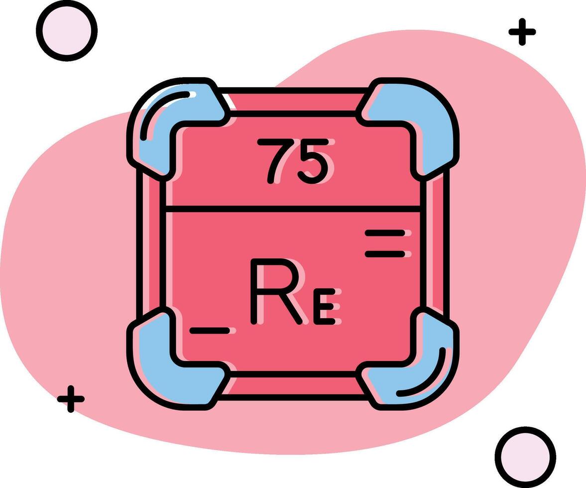 rhenium uitgegleden icoon vector