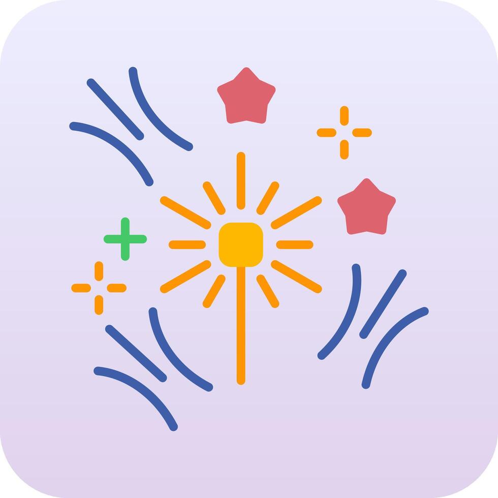 vuurwerk vector pictogram