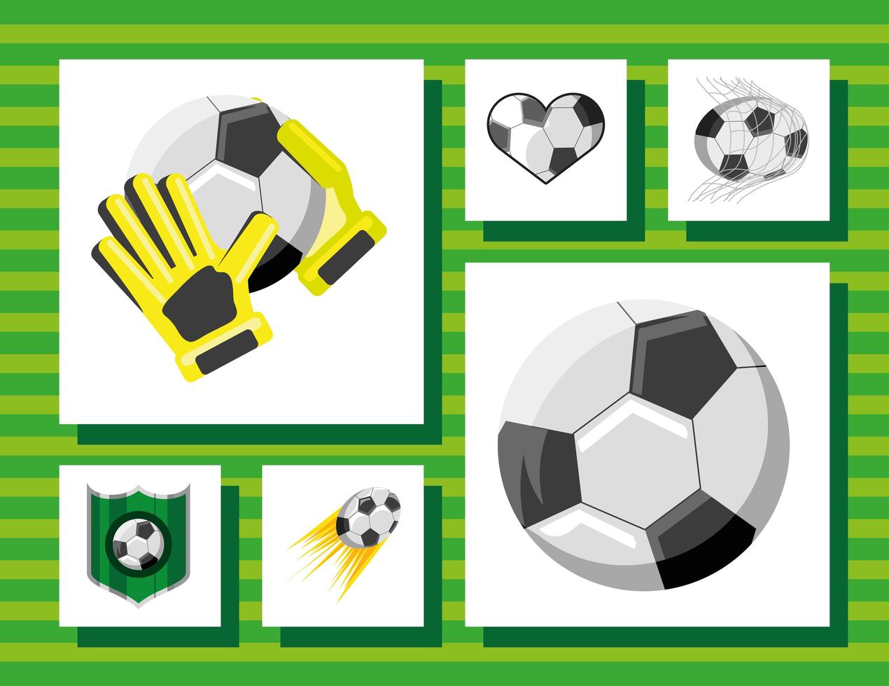 pictogrammen voor voetbalspellen vector