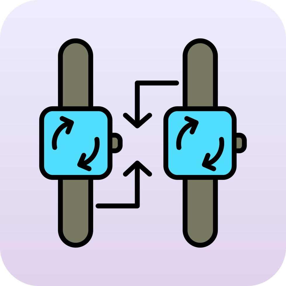 synchronisatie vector pictogram