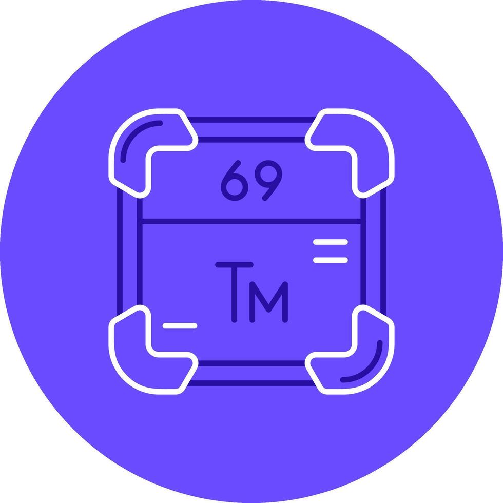 thulium duo afstemmen kleur cirkel icoon vector