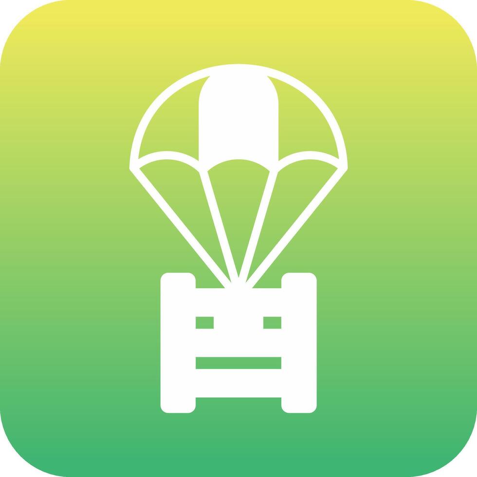 parachute vector pictogram