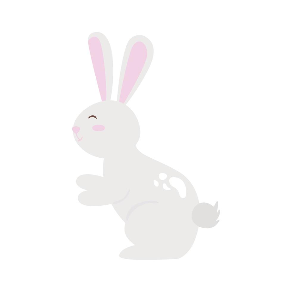 klein wit konijn vector