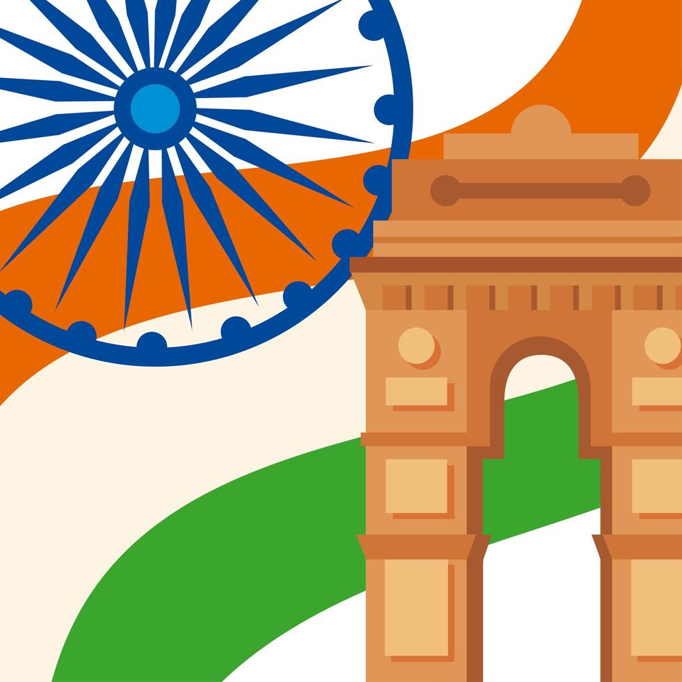 india onafhankelijkheidsdag poster vector