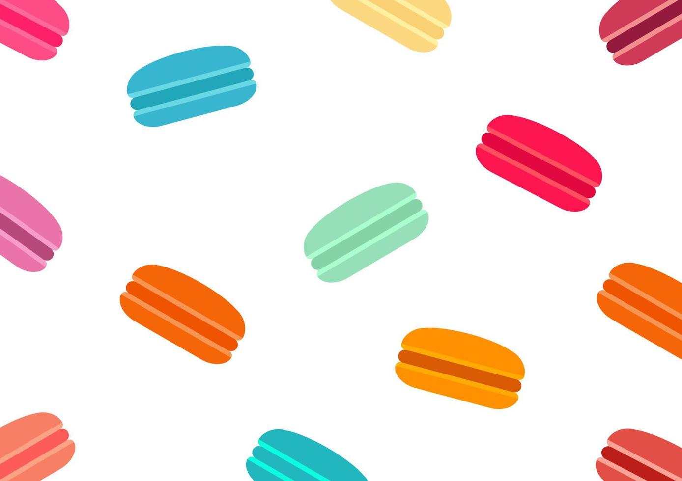 macaronachtergrond met kleurrijk ontwerp, met mooie en heldere kleuren vector