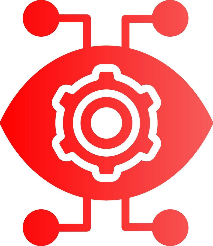 robotica oog creatief icoon ontwerp vector