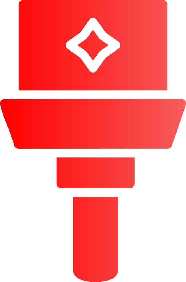 glyph rood helling ontwerp vector