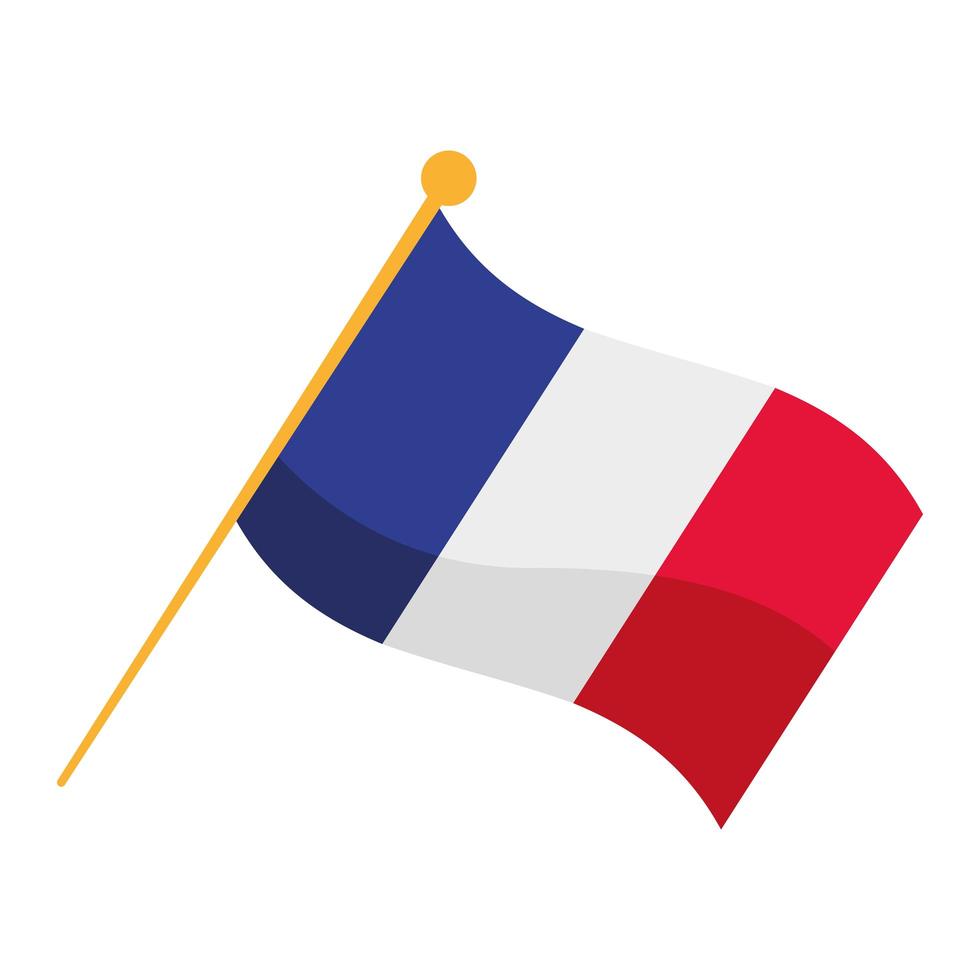 frankrijk vlag zwaaien vector