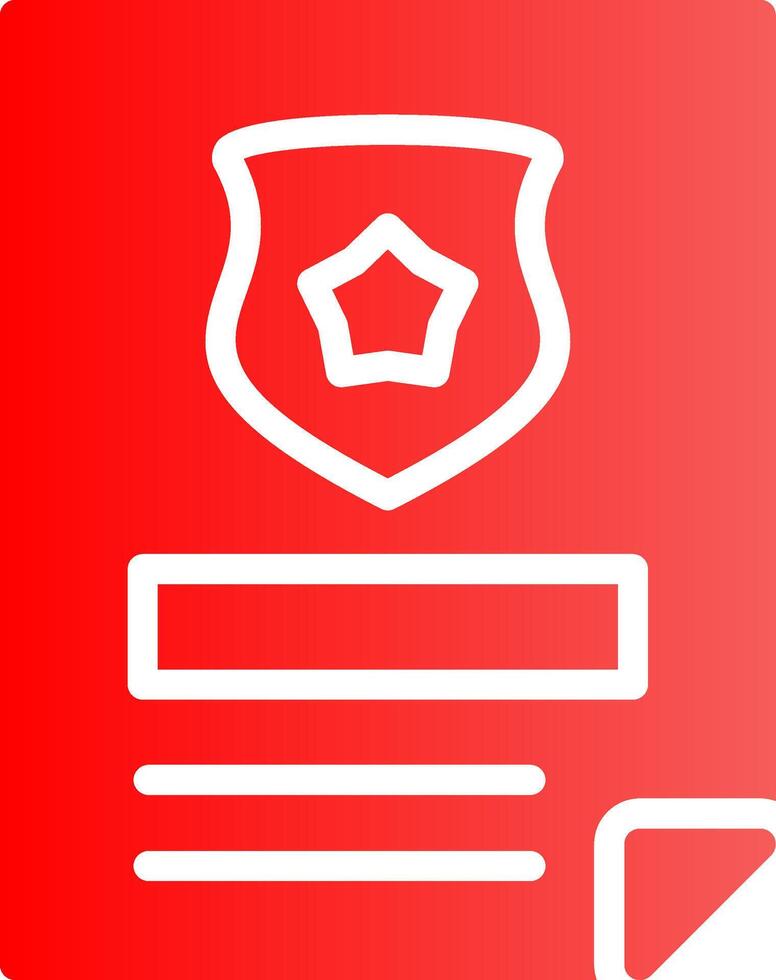 Politie certificaat creatief icoon ontwerp vector