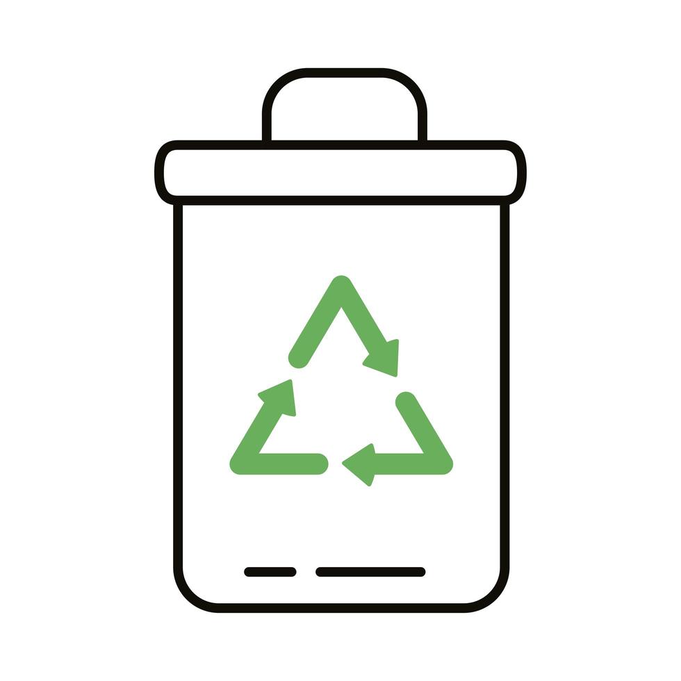 recycle afvalbak vector
