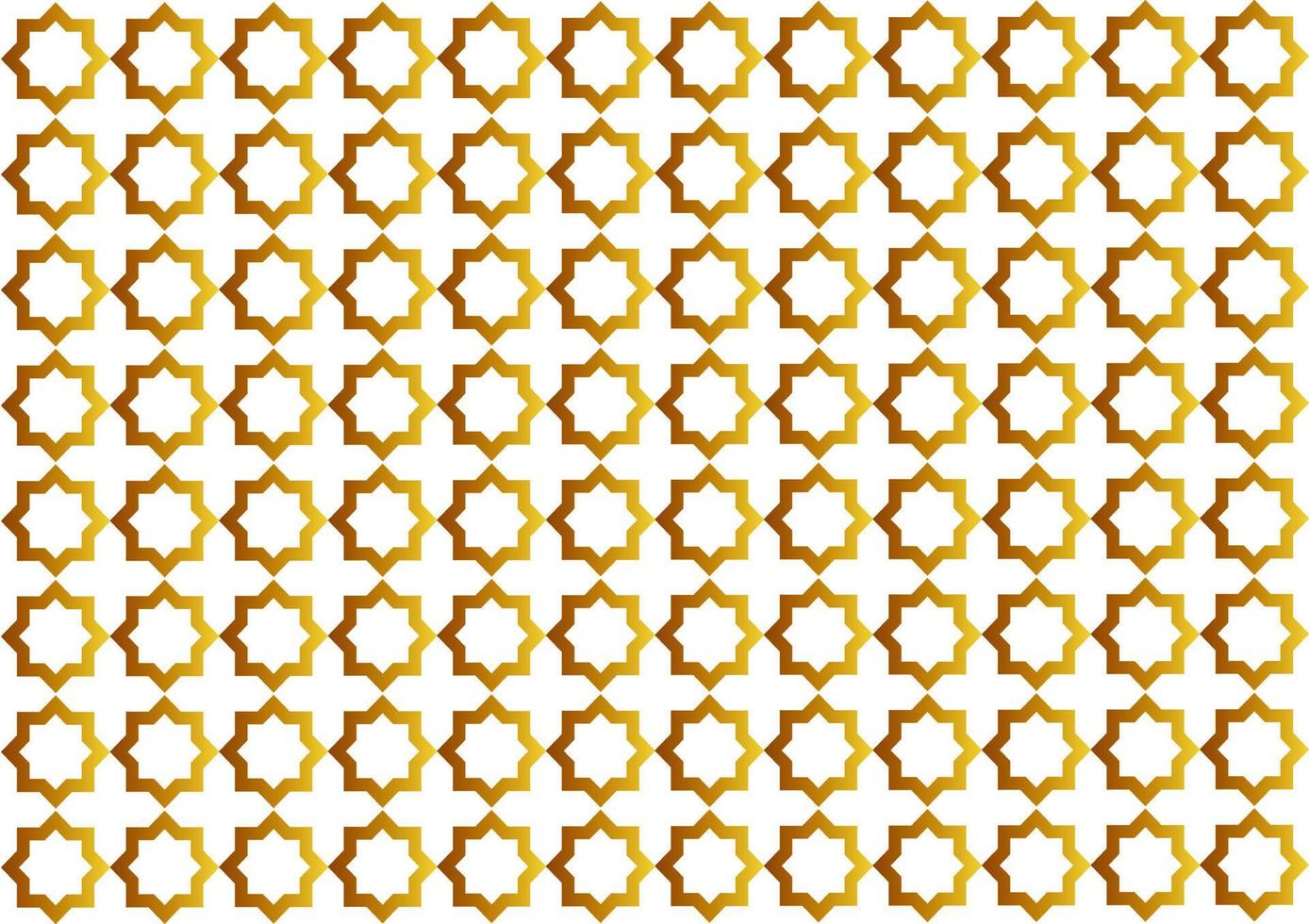 arabisch patroon met gouden kleurverloop 5 vector