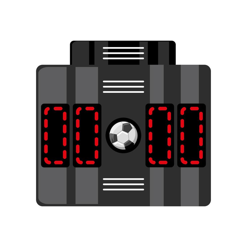 voetbal scorebord vector