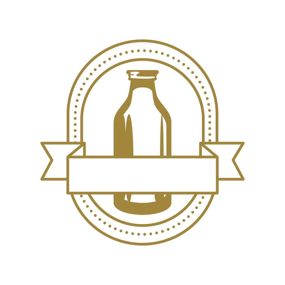 zuivelproduct badge vector