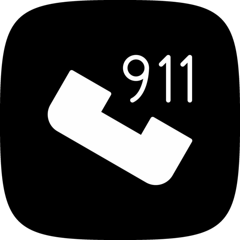 telefoontje 911 creatief icoon ontwerp vector