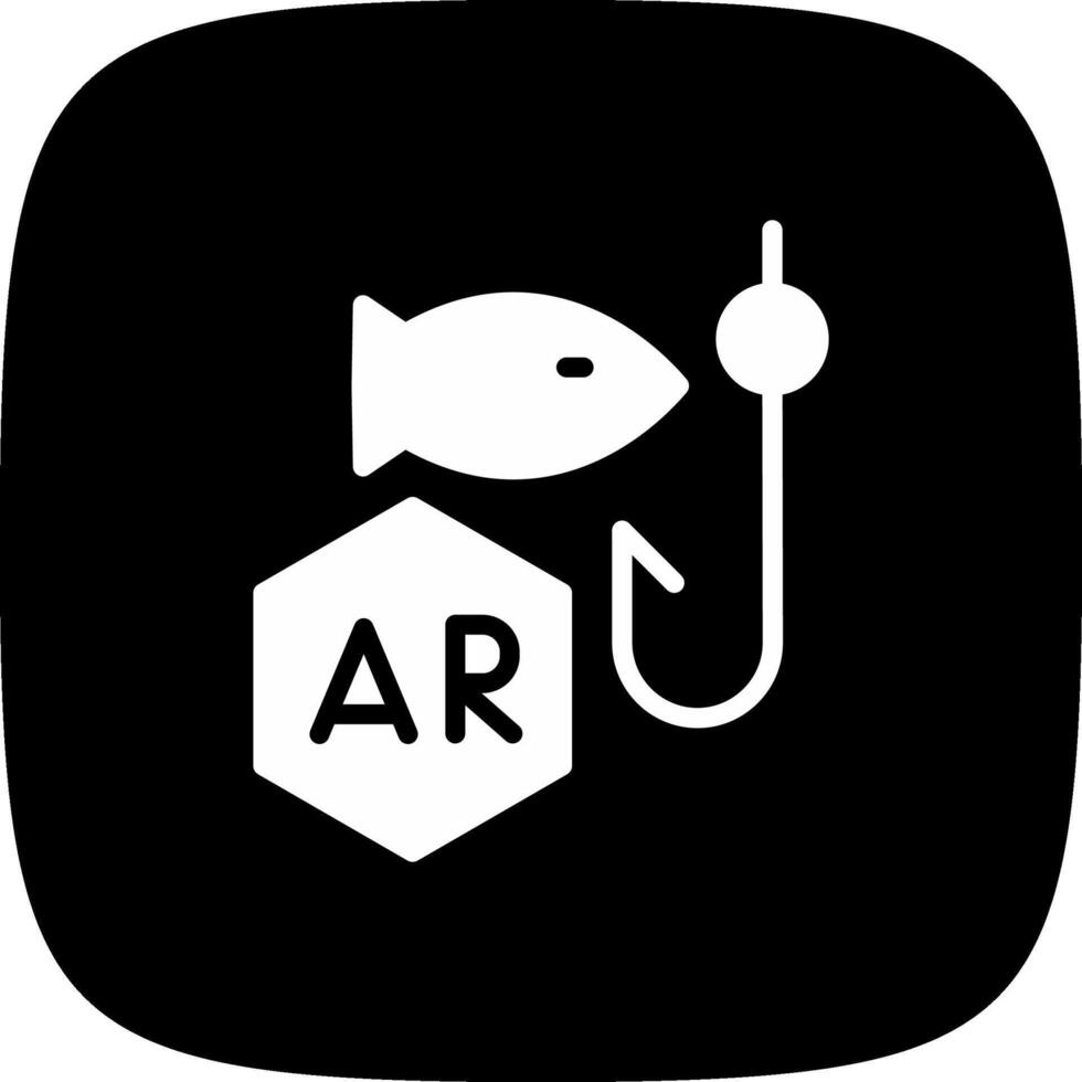 ar visvangst creatief icoon ontwerp vector