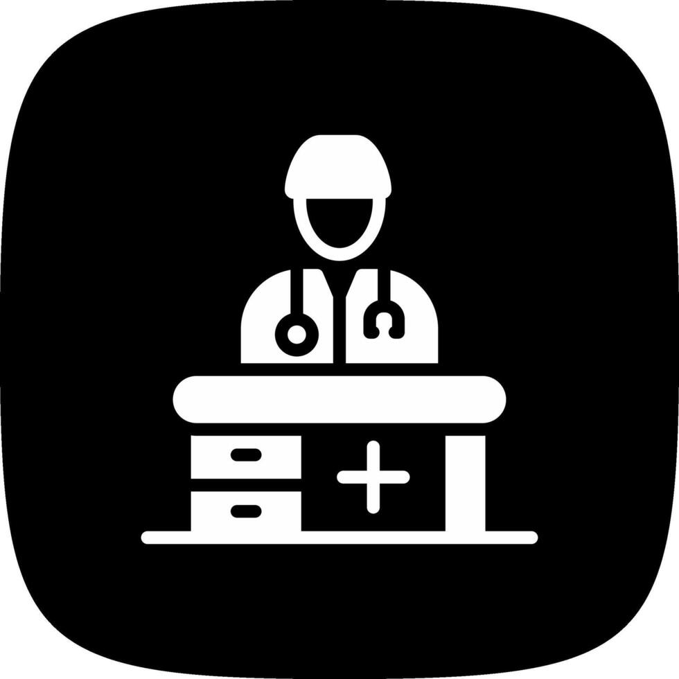 dokter kantoor creatief icoon ontwerp vector