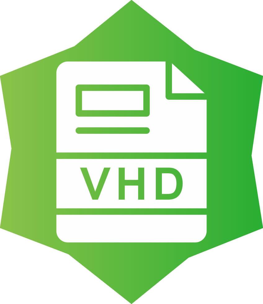 vhd creatief icoon ontwerp vector