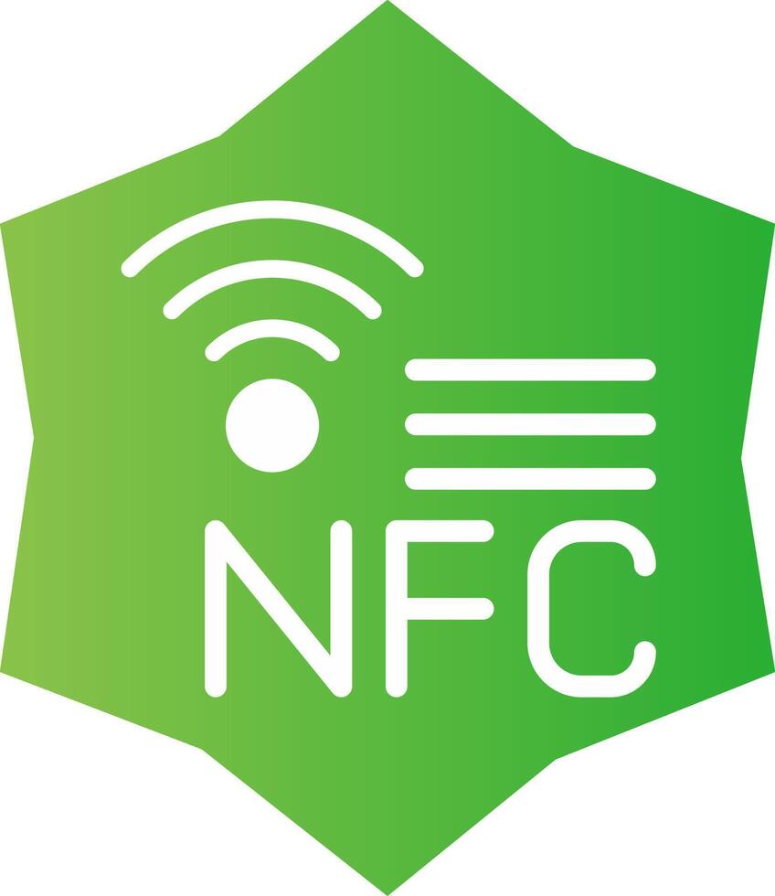 nfc creatief icoon ontwerp vector