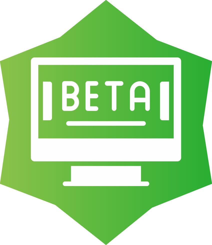 bèta creatief icoon ontwerp vector