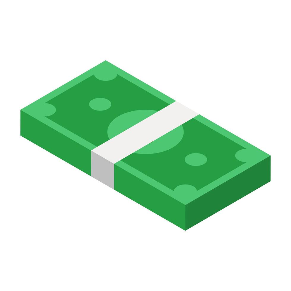 cash stack-concepten vector