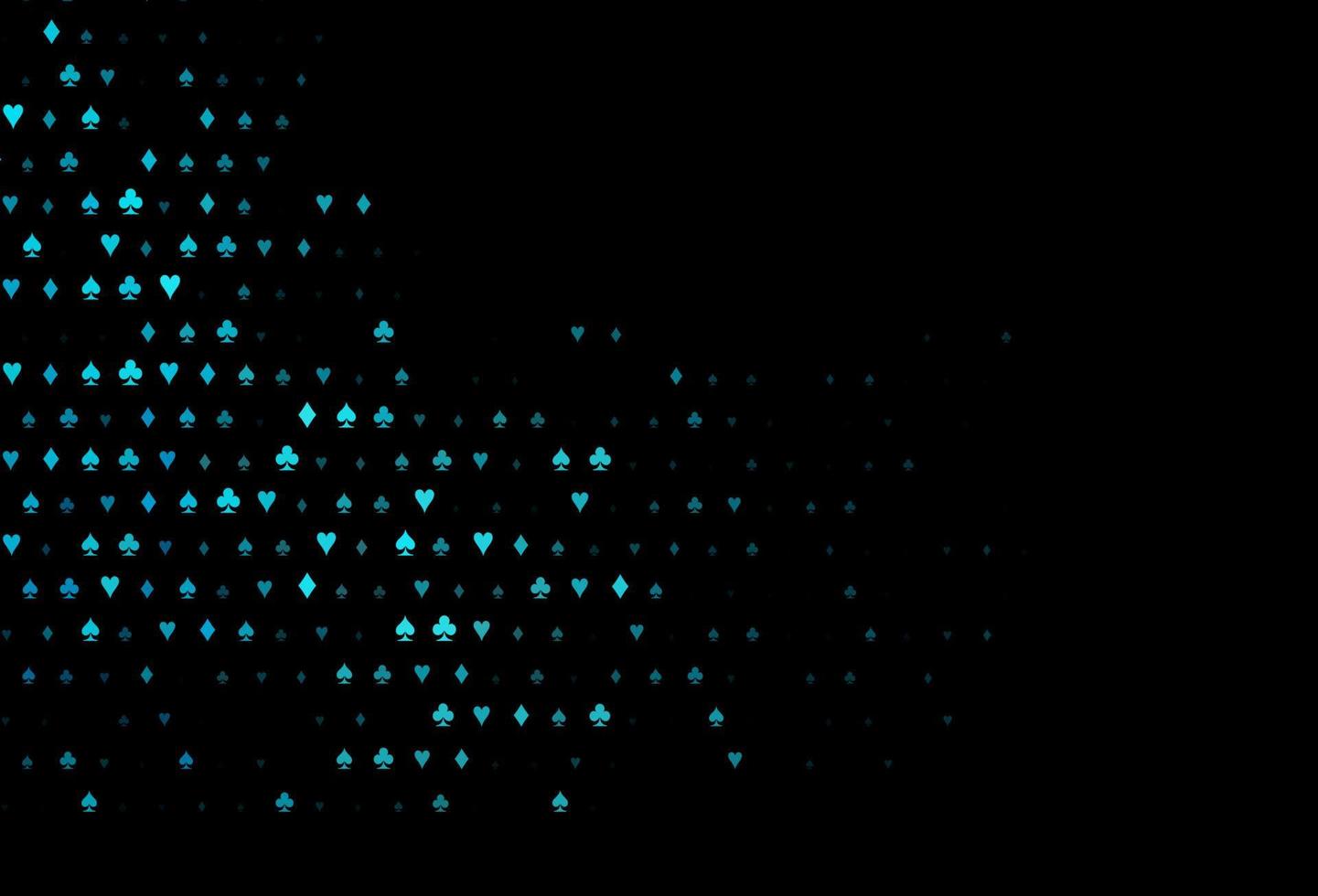 donkerblauwe vectordekking met goksymbolen. vector