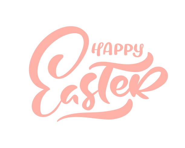 Kalligrafische Happy Easter-tekst vector