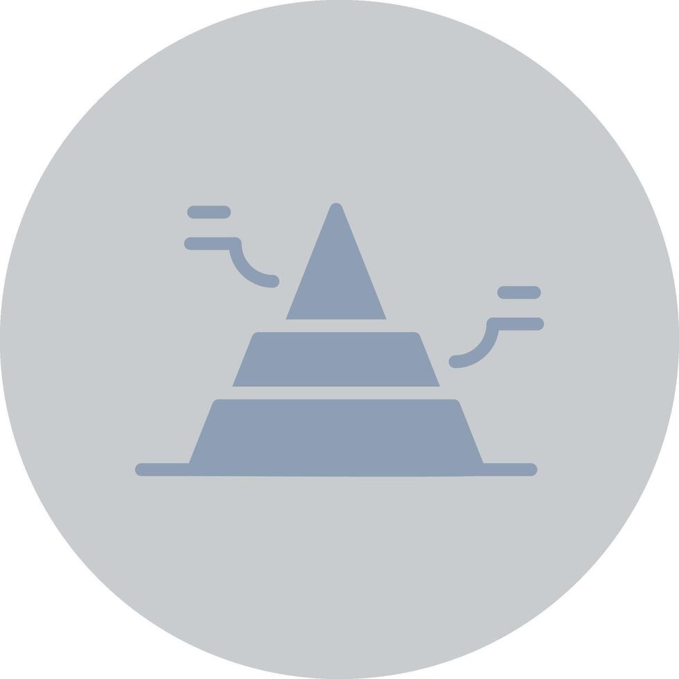 eenvoudig piramide creatief icoon ontwerp vector