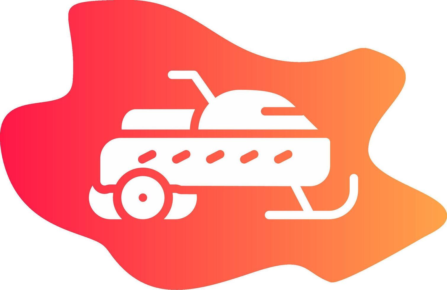 sneeuwscooter creatief icoon ontwerp vector