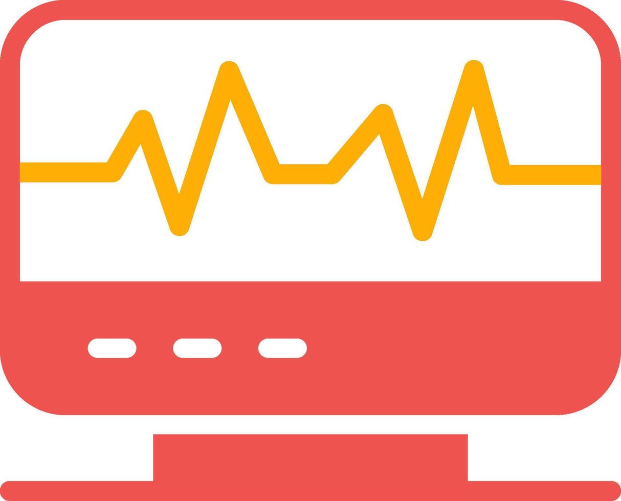 elektrocardiogram creatief icoon ontwerp vector