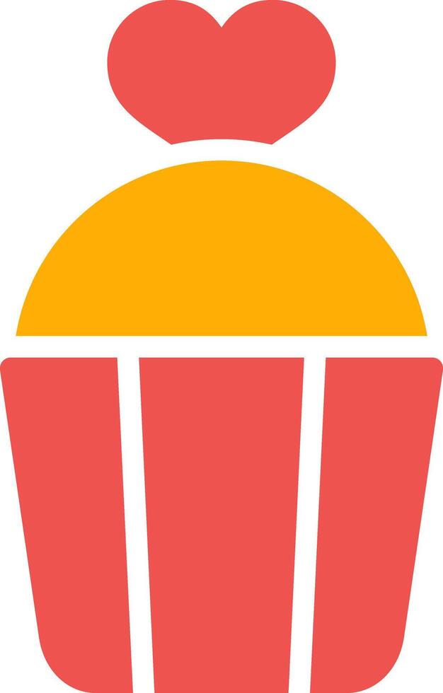 valentijnsdag taart creatief icoon ontwerp vector