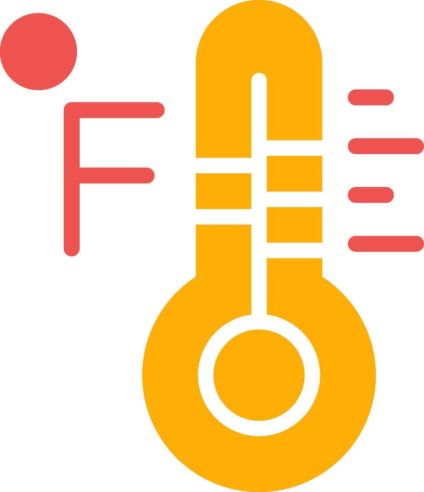 Fahrenheit creatief icoon ontwerp vector