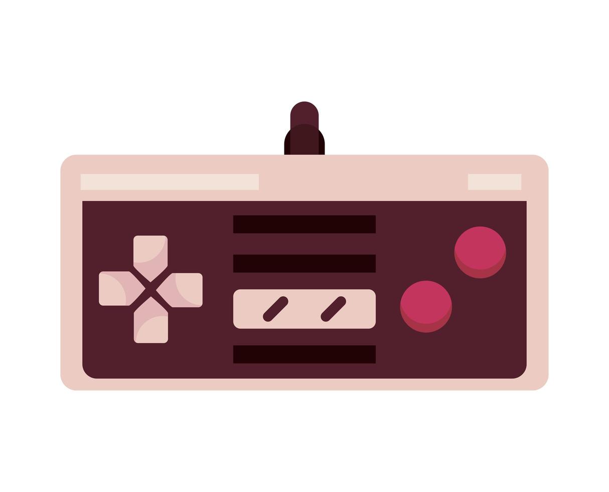 controle van retro videogames vector