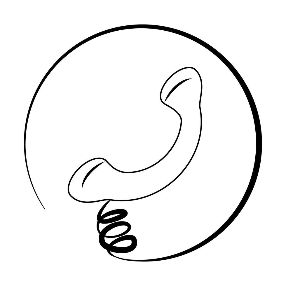 oortelefoon pictogram cartoon in zwart-wit vector
