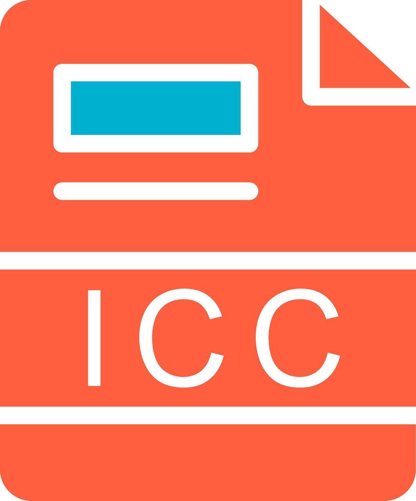 icc creatief icoon ontwerp vector