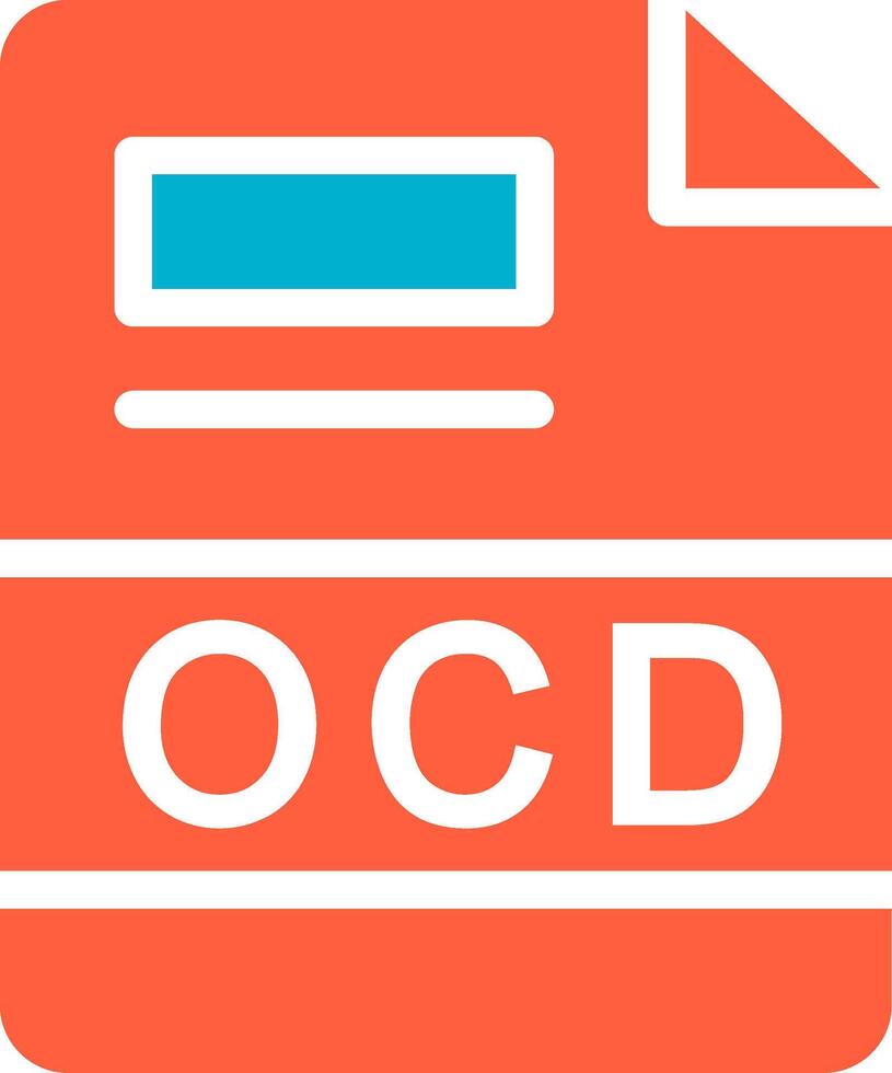 ocd creatief icoon ontwerp vector