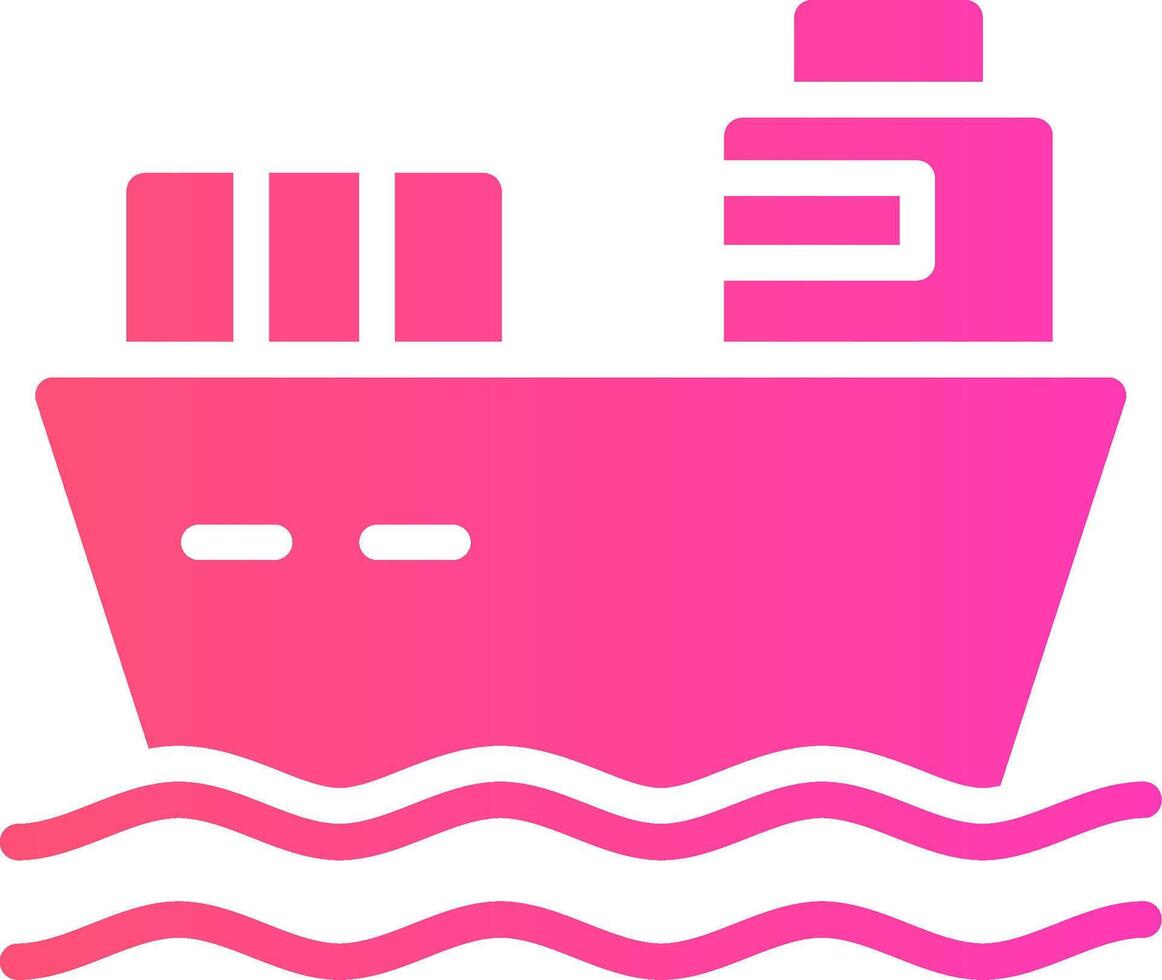 lading schip creatief icoon ontwerp vector