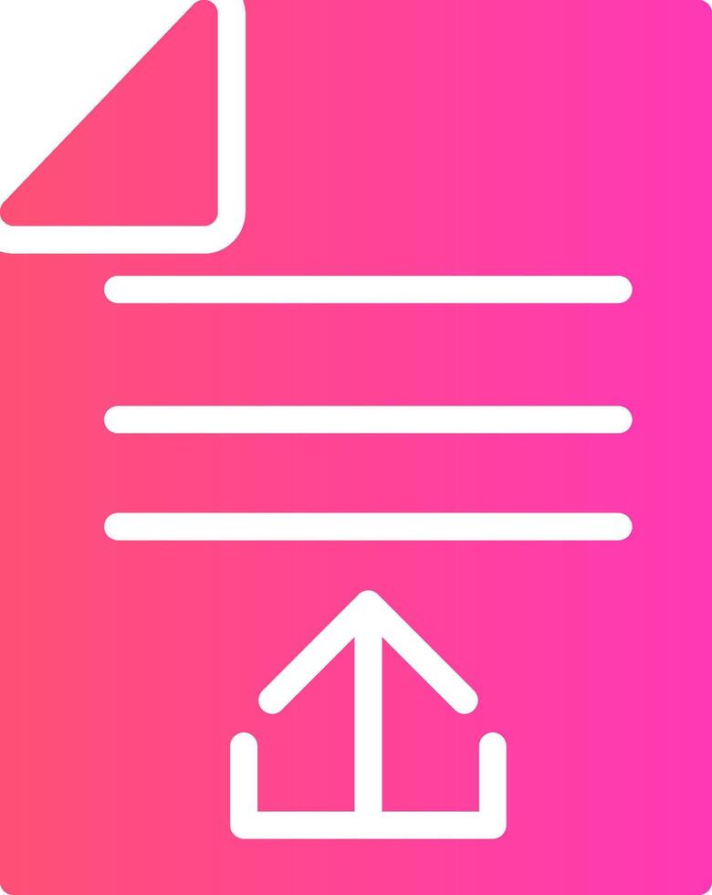 uploaden het dossier creatief icoon ontwerp vector