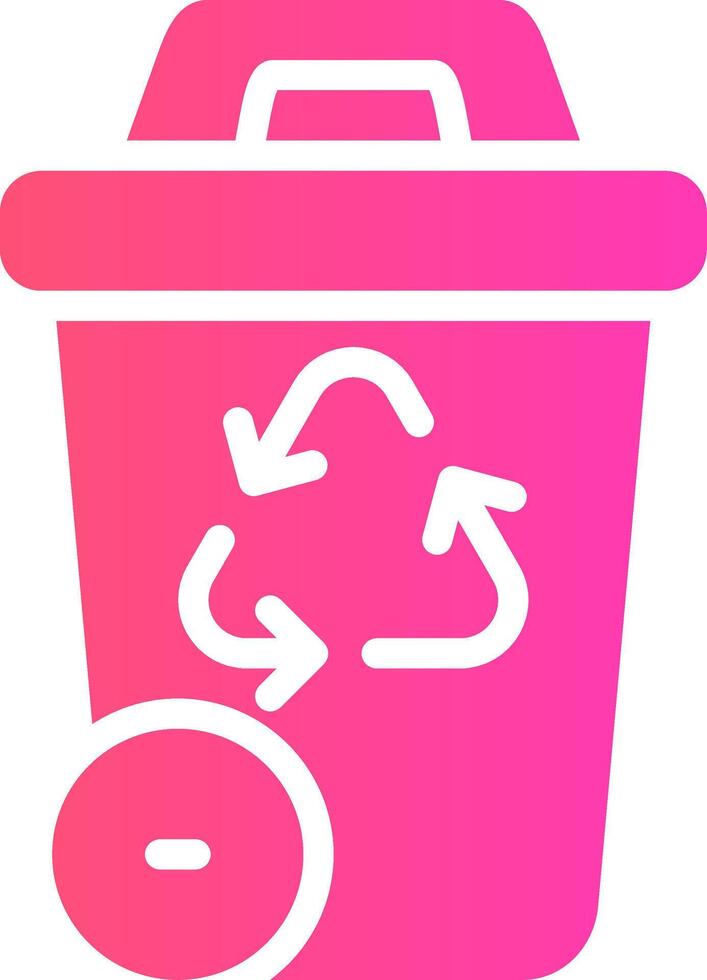 recycling bak creatief icoon ontwerp vector