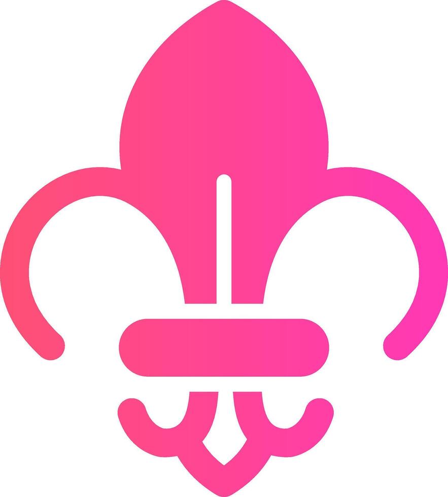 fleur de lis creatief icoon ontwerp vector