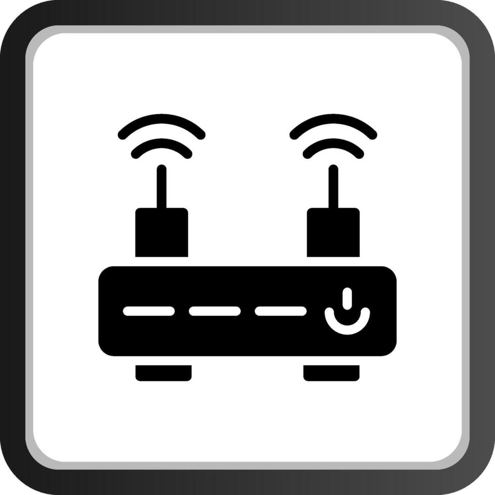 Wifi router creatief icoon ontwerp vector