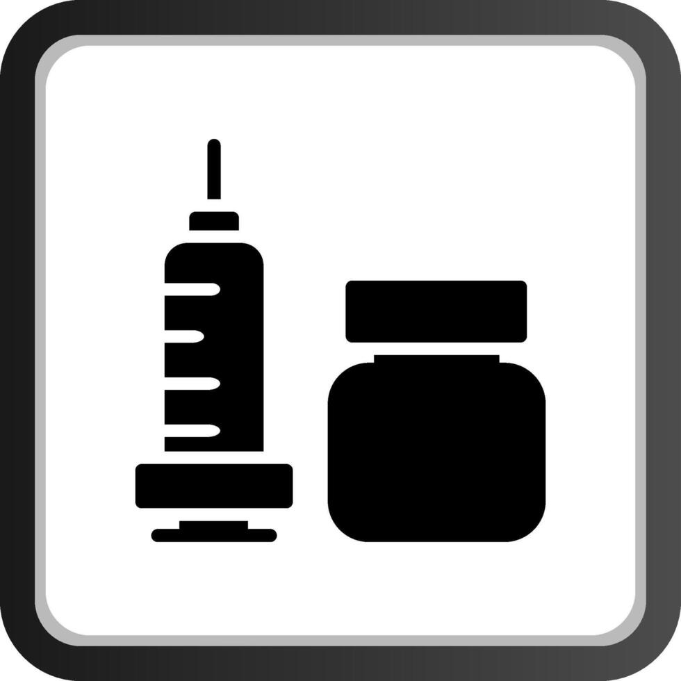 vaccin creatief icoon ontwerp vector