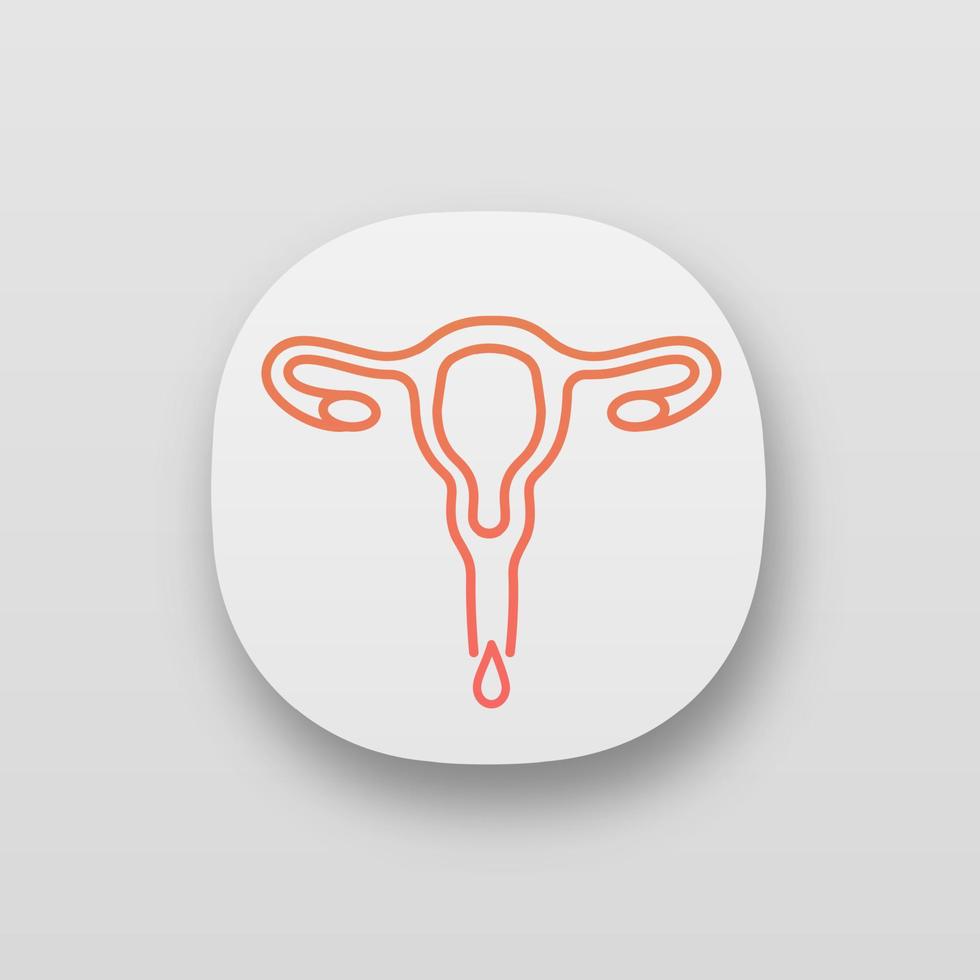 icoon menstruatie app vector